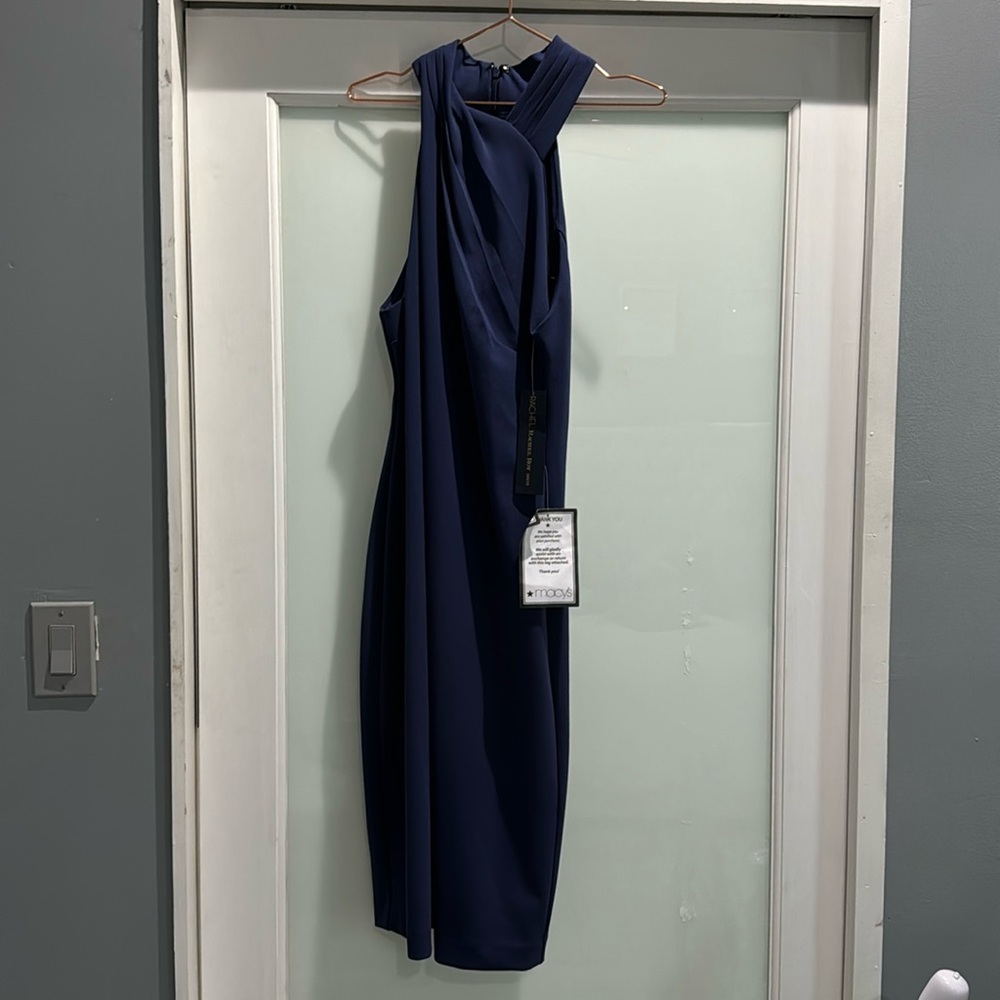 RACHEL ROY NAVY BLUE DRESS HALTER TOP SIZE XL NWT